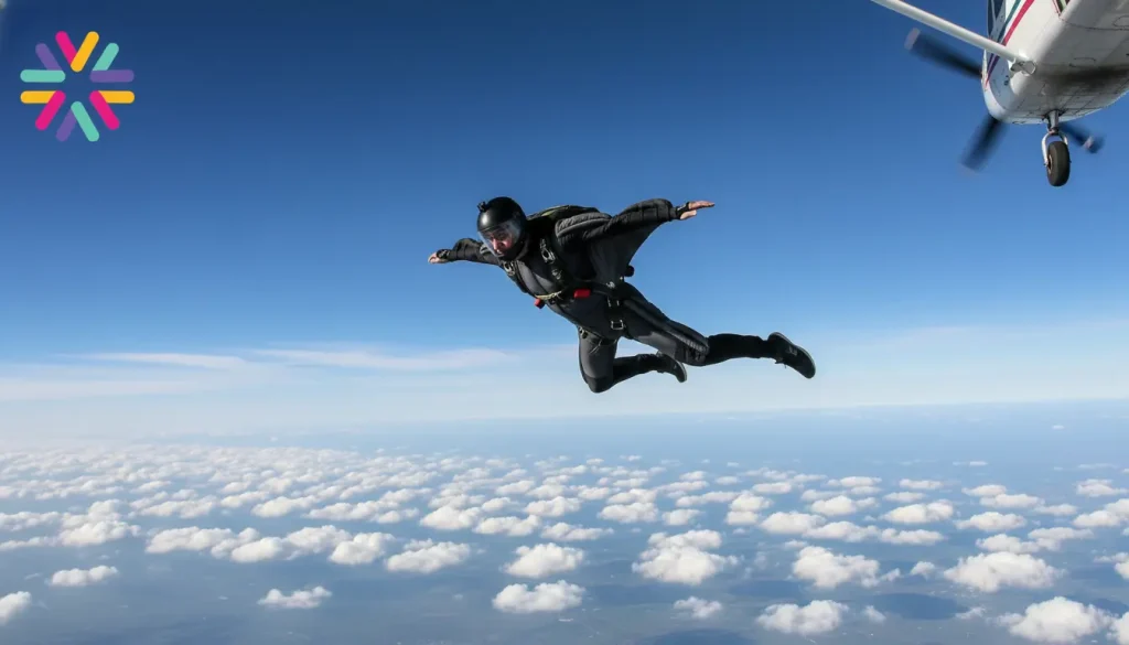 skydiver virginia tech safety awareness concept