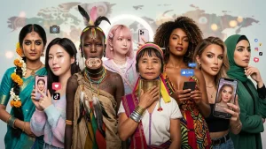 A collage of diverse women from different countries representing varied beauty standards around the world