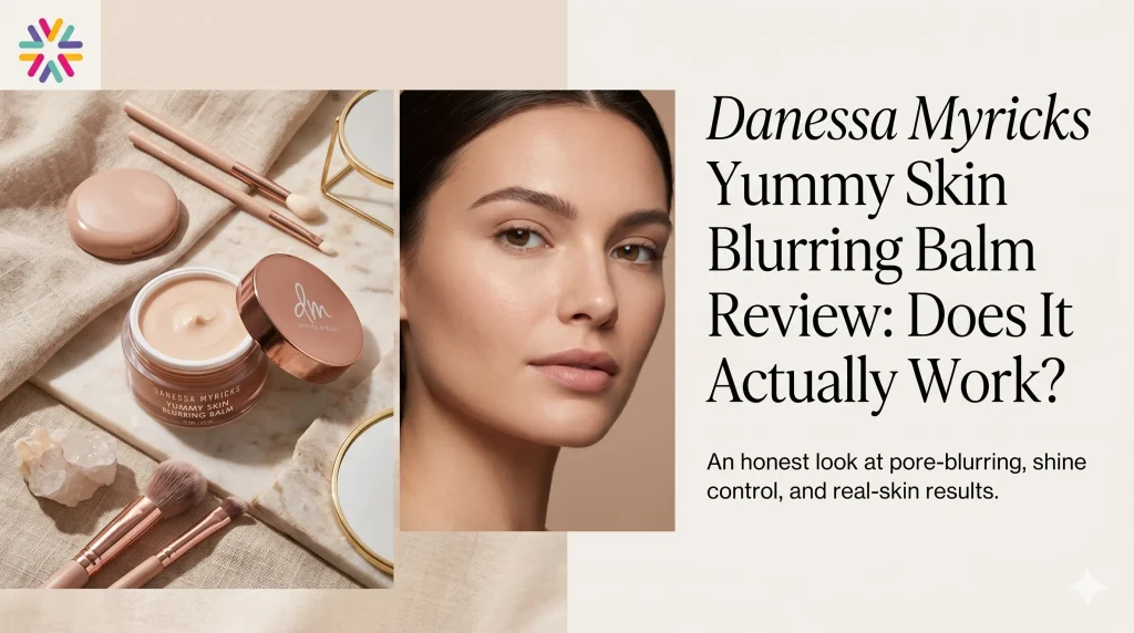 Danessa Myricks Blurring Balm review showing smooth natural skin and soft matte finish